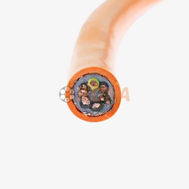 LV 300/500V 4G1.5+2X2X0.5mm2 كابل محمي بسلسلة غمد PVC لمحرك سيرفو 