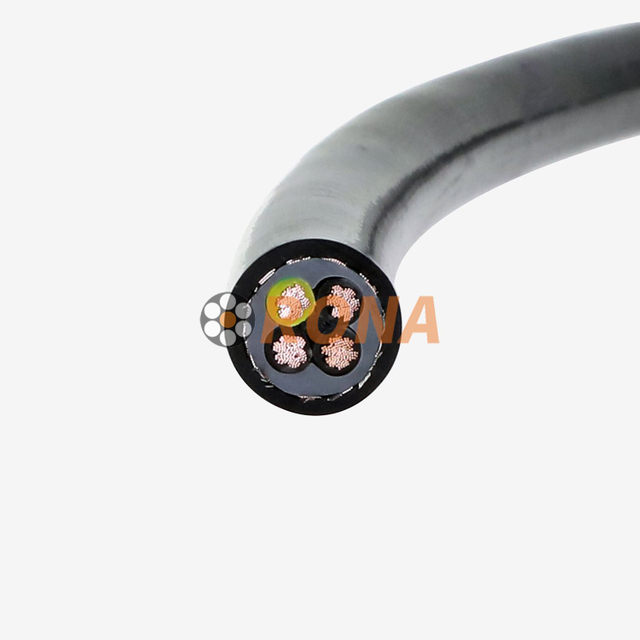 كابل سلسلة سحب الطاقة المحمي HFMUP 4G4mm² PUR