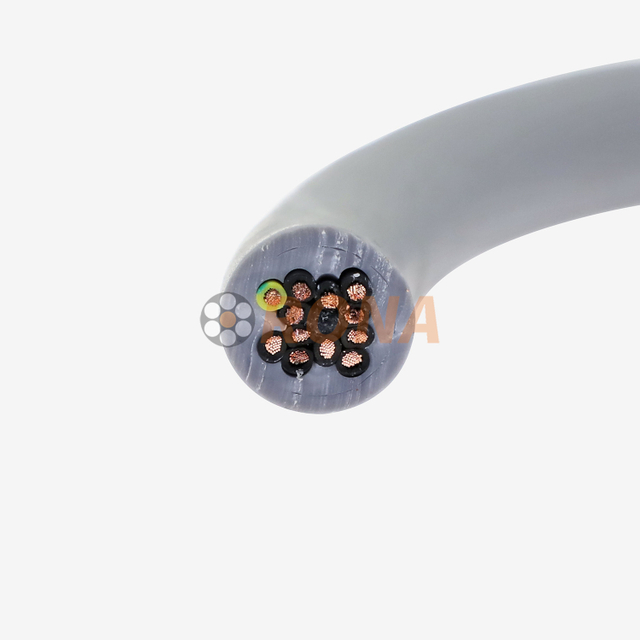 كابلات سلسلة السحب PVC محمية 12G0 75 لمواقف السيارات الآلية