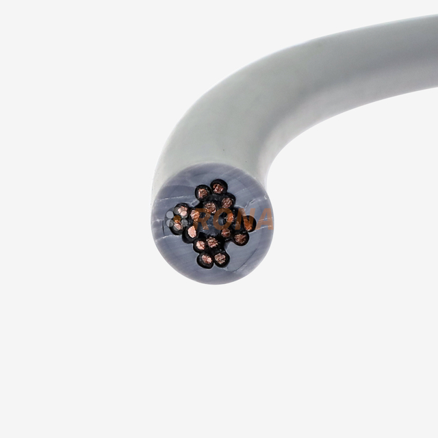RONA HFV 10*1.5mm2 PVC كابلات السحب سترة خارجية PVC للروبوتات ، آلة CNC