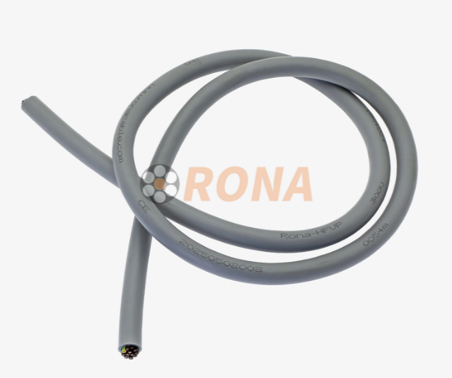 كابل التحكم في سلسلة السحب PVC المحمي 300/500 فولت HFV 12G1mm&sup2;